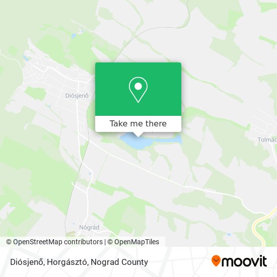 Diósjenő, Horgásztó map
