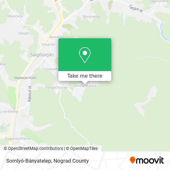 Somlyó-Bányatelep map