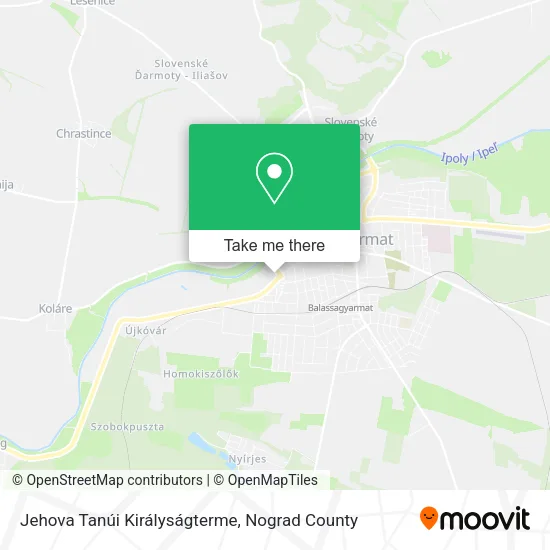 Jehova Tanúi Királyságterme map