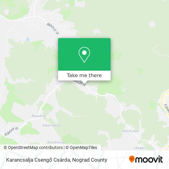 Karancsalja Csengő Csárda map