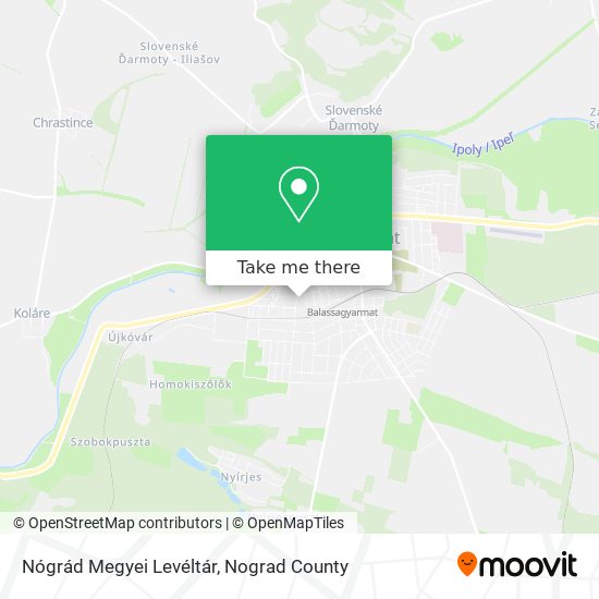 Nógrád Megyei Levéltár map