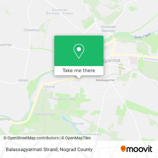 Balassagyarmati Strand map
