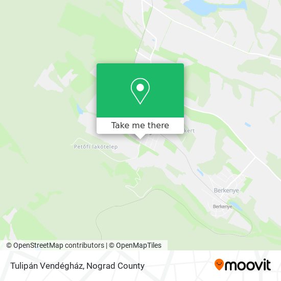 Tulipán Vendégház map