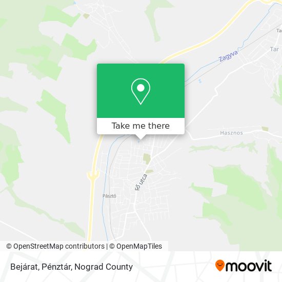 Bejárat, Pénztár map