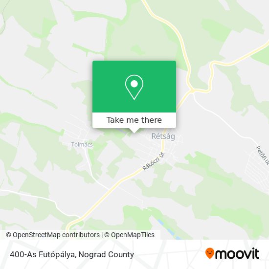 400-As Futópálya map