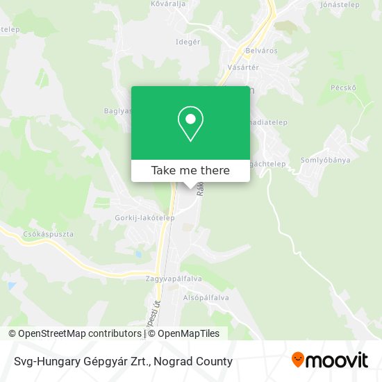 Svg-Hungary Gépgyár Zrt. map