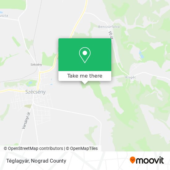 Téglagyár map