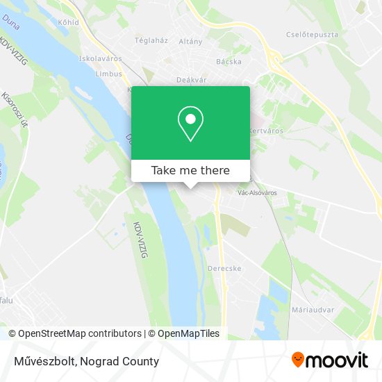Művészbolt map