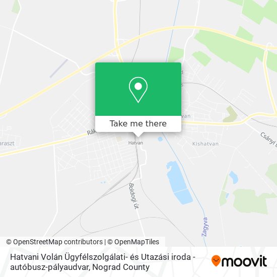 Hatvani Volán Ügyfélszolgálati- és Utazási iroda - autóbusz-pályaudvar map