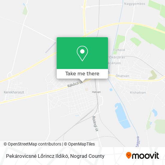 Pekárovicsné Lőrincz Ildikó map