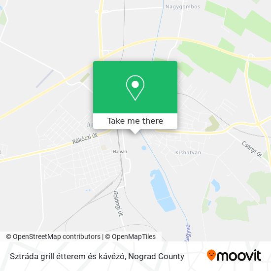 Sztráda grill étterem és kávézó map