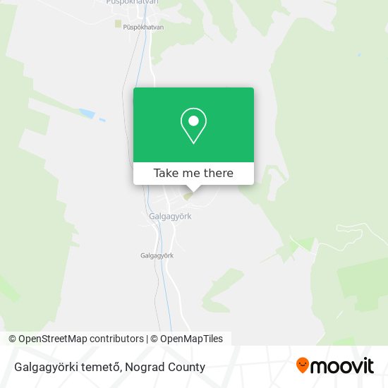Galgagyörki temető map