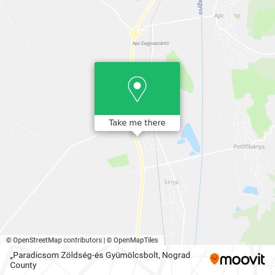 „Paradicsom Zöldség-és Gyümölcsbolt map