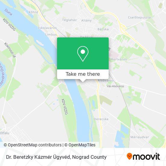 Dr. Beretzky Kázmér Ügyvéd map