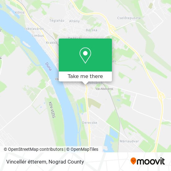 Vincellér étterem map