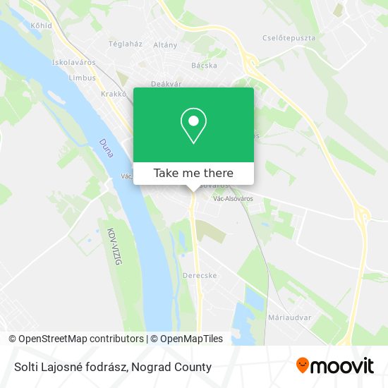 Solti Lajosné fodrász map