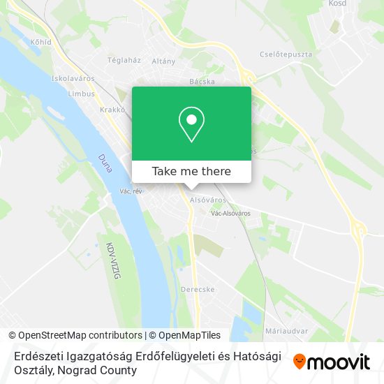 Erdészeti Igazgatóság Erdőfelügyeleti és Hatósági Osztály map