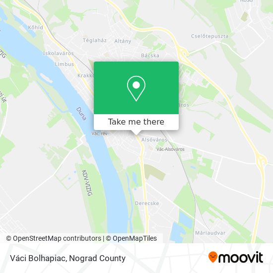 Váci Bolhapiac map