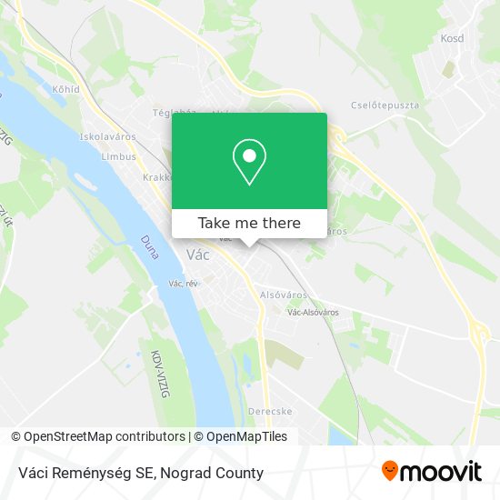 Váci Reménység SE map