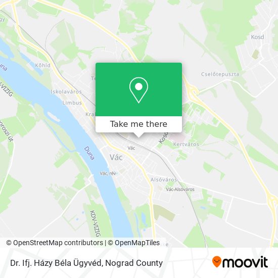 Dr. Ifj. Házy Béla Ügyvéd map