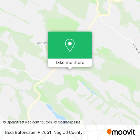 Bédi Betonüzem P 2651 map