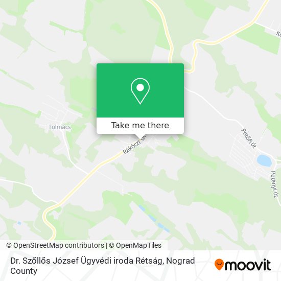 Dr. Szőllős József Ügyvédi iroda Rétság map