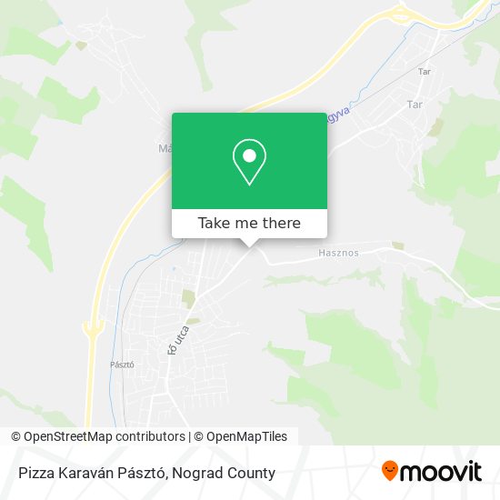 Pizza Karaván Pásztó map