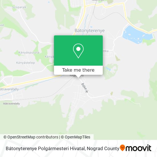 Bátonyterenye Polgármesteri Hivatal map