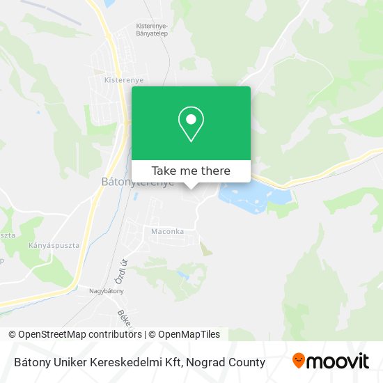 Bátony Uniker Kereskedelmi Kft map