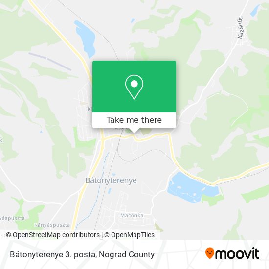Bátonyterenye 3. posta map