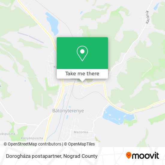 Dorogháza postapartner map