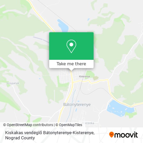 Kiskakas vendéglő Bátonyterenye-Kisterenye map