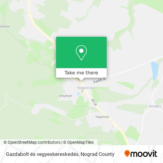 Gazdabolt és vegyeskereskedés map