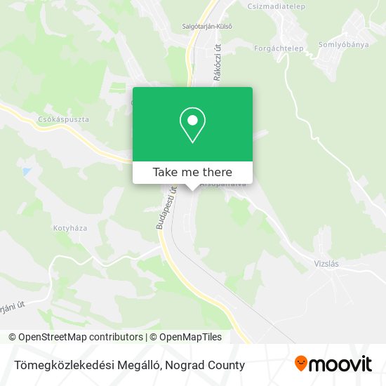 Tömegközlekedési Megálló map
