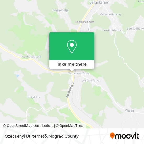 Szécsényi Úti temető map