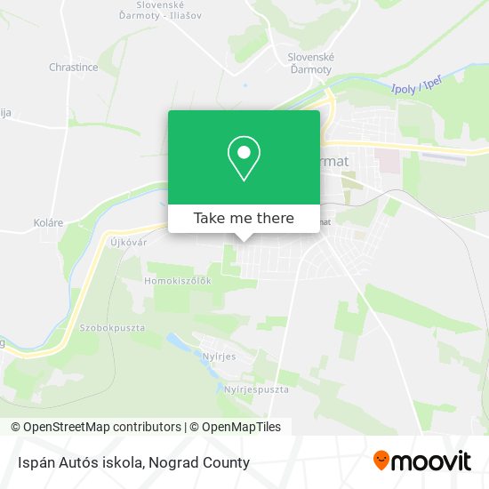 Ispán Autós iskola map