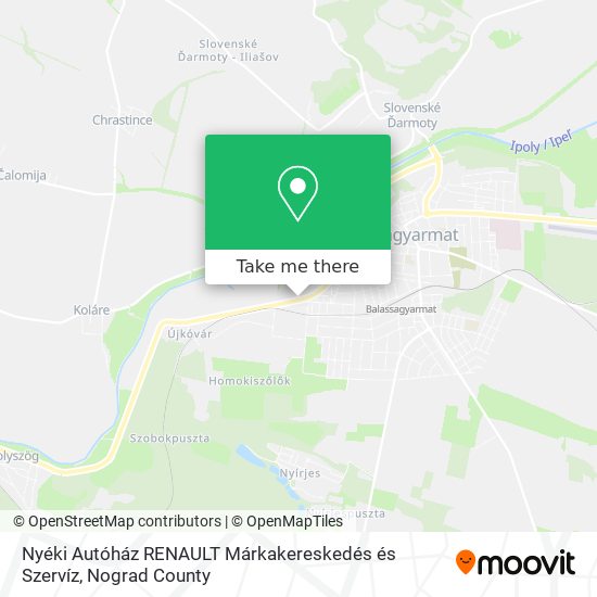 Nyéki Autóház RENAULT Márkakereskedés és Szervíz map