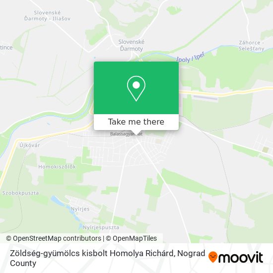 Zöldség-gyümölcs kisbolt Homolya Richárd map