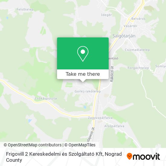 Frigovill 2 Kereskedelmi és Szolgáltató Kft map