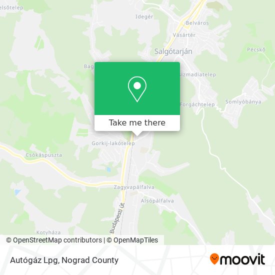 Autógáz Lpg map