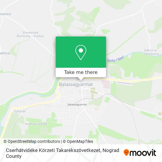 Cserhátvidéke Körzeti Takarékszövetkezet map