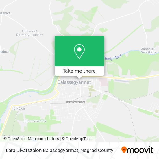 Lara Divatszalon Balassagyarmat map