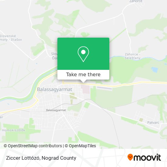 Ziccer Lottózó map
