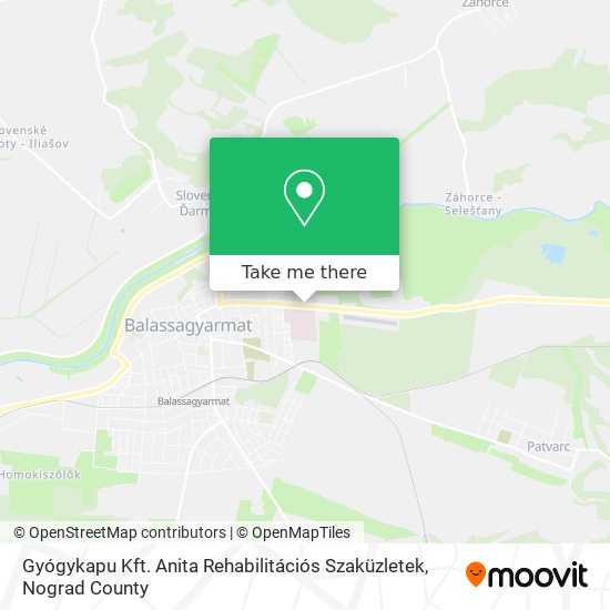 Gyógykapu Kft. Anita Rehabilitációs Szaküzletek map