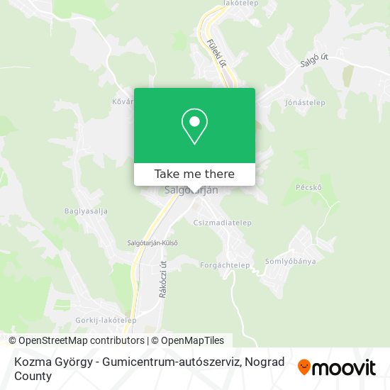 Kozma György - Gumicentrum-autószerviz map