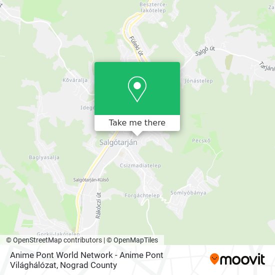 Anime Pont World Network - Anime Pont Világhálózat map