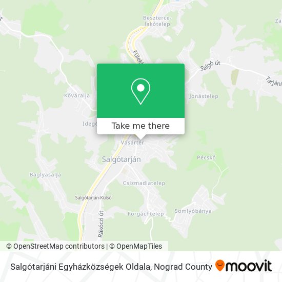 Salgótarjáni Egyházközségek Oldala map