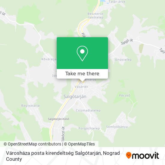 Városháza posta kirendeltség Salgótarján map