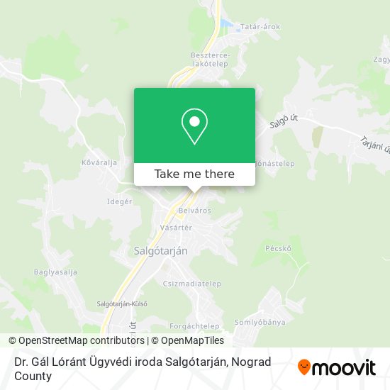 Dr. Gál Lóránt Ügyvédi iroda Salgótarján map