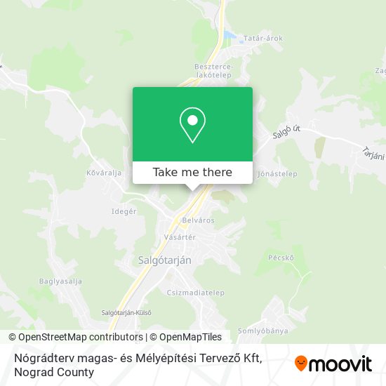 Nógrádterv magas- és Mélyépítési Tervező Kft map